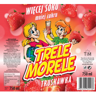 Trele Morele 0,75l TiM - smak truskawkowy