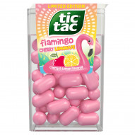 Tic Tac Flamingo Drażetki o smaku wiśniowym i cytrynowym 18 g