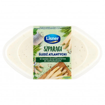 Lisner Śledź atlantycki w sosie śmietanowym ze szparagami 280 g