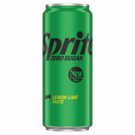 Sprite Zero Sugar Napój gazowany o smaku cytrynowo-limonkowym 330 ml