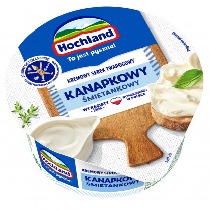 Hochland Kremowy serek twarogowy kanapkowy śmietankowy 130 g