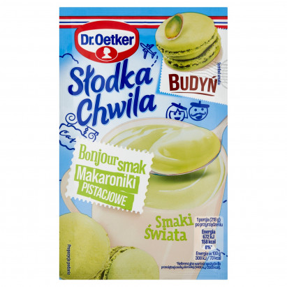 Dr. Oetker Słodka Chwila Budyń smak makaroniki pistacjowe 43 g