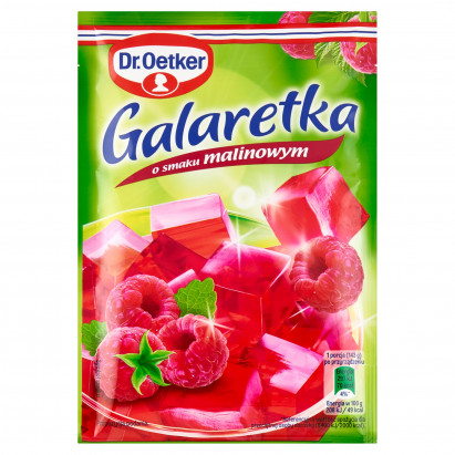 Dr. Oetker Galaretka o smaku malinowym 72 g