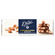 E. Wedel Czekolada luksusowa mleczna z całymi orzechami 220 g