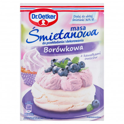 Dr. Oetker Masa śmietanowa borówkowa 65 g