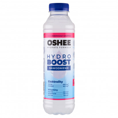 Oshee HydroBoost Napój izotoniczny niegazowany smak orzeźwiający grejpfrut 555 ml