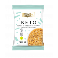 Frank & Oli Keto miękkie ciasteczko kokos & orzech nerkowca 50g