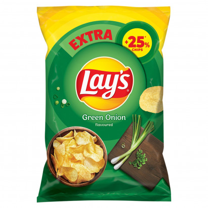 Lay's Chipsy ziemniaczane o smaku zielonej cebulki 163 g