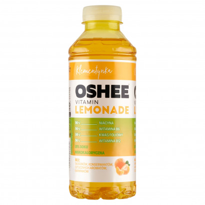 Oshee Vitamin Lemonade Napój niegazowany klementynka 555 ml