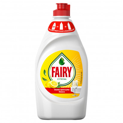 Fairy Lemon Washing Up Liquid. No Soaking, No Grease, No Fuss 450 ML