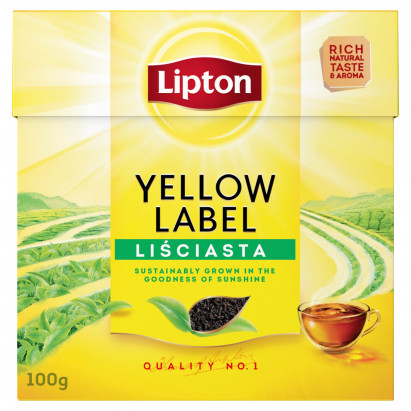 Lipton Yellow Label Herbata czarna liściasta 100 g