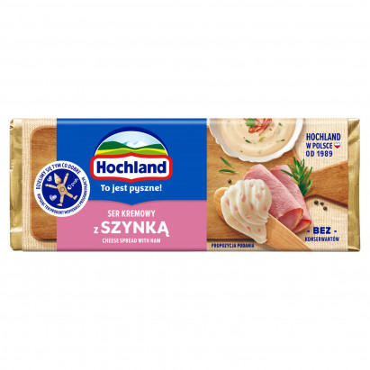 Hochland Ser kremowy z szynką 90 g