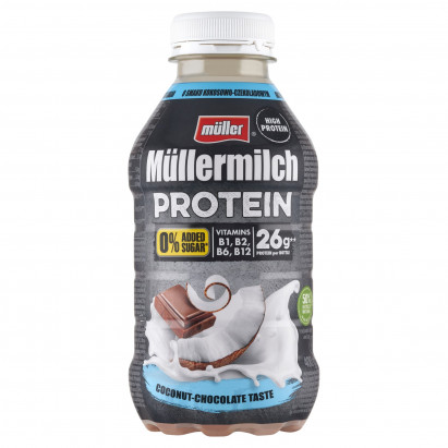 Müller Müllermilch Protein Napój mleczny o smaku kokosowo-czekoladowym 400 g