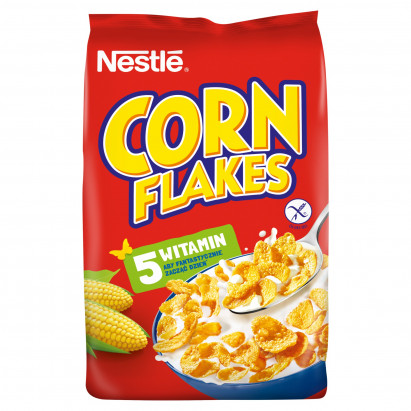 Nestlé Corn Flakes Chrupiące płatki kukurydziane z witaminami 250 g