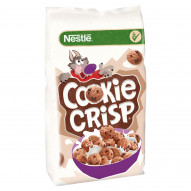 Nestlé Cookie Crisp Zbożowe płatki w kształcie ciasteczek o smaku czekoladowym 250 g