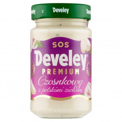 Develey Premium Sos czosnkowy z polskimi ziołami 210 ml