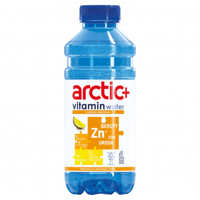 Arctic+ Vitamin Water Uroda Napój niegazowany o smaku ananasa 600 ml