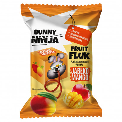 Bunny Ninja Fruit Fluk Przekąska owocowa o smaku jabłko mango 15 g