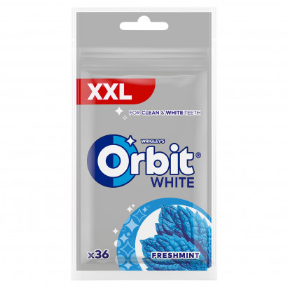 Orbit White XXL Freshmint Bezcukrowa guma do żucia 50 g (36 sztuk)