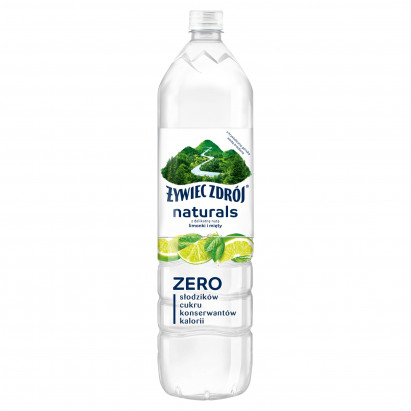 Żywiec Zdrój Naturals Napój niegazowany z delikatną nutą limonki i mięty 1,2 l