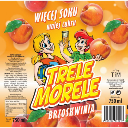 Trele Morele 0,75l - smak brzoskwiniowy