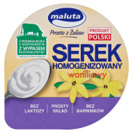 Maluta Serek homogenizowany waniliowy bez laktozy 200 g