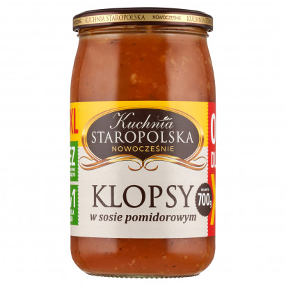 Kuchnia Staropolska Klopsy w sosie pomidorowym 700 g