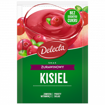 Kisiel smak żurawinowy 38g Delecta