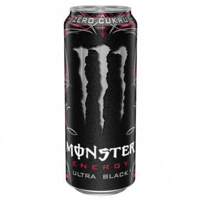 Monster Energy Ultra Black Gazowany napój energetyczny 500 ml