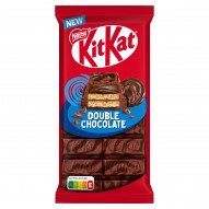 KitKat Double Chocolate Paluszki waflowe oblane mleczną i deserową czekoladą 99 g