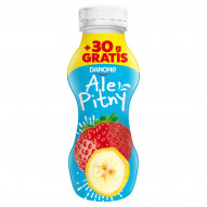 Danone Ale Pitny Produkt mleczny o smaku truskawka-banan 300 g