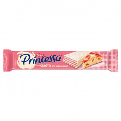 Princessa Wafel przekładany kremem o smaku ciasta z truskawkami 40 g