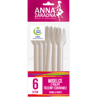 ANNA ZARADNA Widelce z pulpy trzciny cukrowej 6szt.