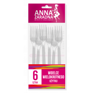 ANNA ZARADNA Widelce wielokrotnego użytku 6szt.