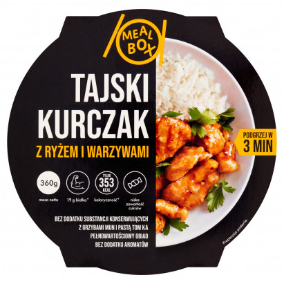 Meal Box Tajski kurczak z ryżem i warzywami 360 g