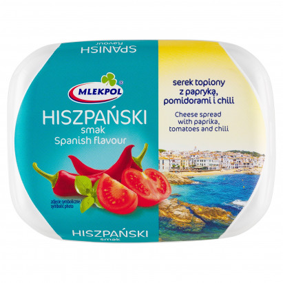 Mlekpol Hiszpański smak Serek topiony z papryką pomidorami i chili 150 g