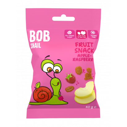 Bob Snail Fruit Snack Jabłko-Malina 40g