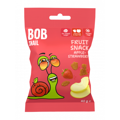 Bob Snail Fruit Snack Jabłko-Truskawka 40g