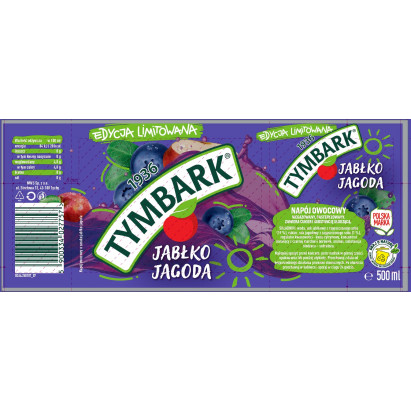 Tymbark Napój jabłko jagoda 500 ml