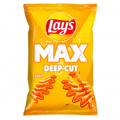 Lay's Max Deep-Cut Chipsy ziemniaczane solone 120 g