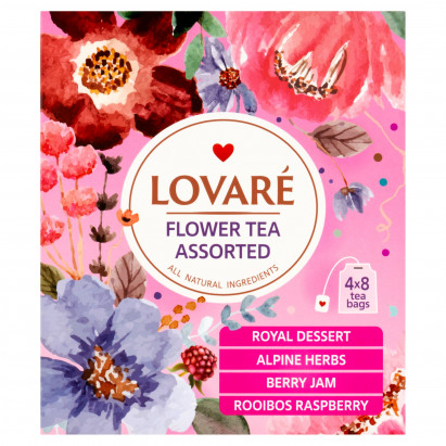 Lovaré Zestaw herbata kwiatowa 48 g (32 x 1,5 g)