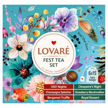 Lovaré Fest Tea Set Zestaw kolekcja herbat 157,5 g