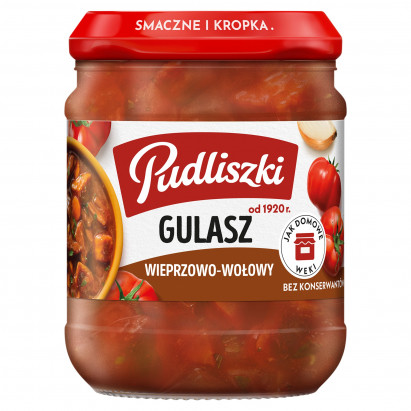 Pudliszki Gulasz wieprzowo-wołowy 460 g
