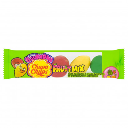 Chupa Chups Fruit Mix Guma balonowa o smaku owocowym ze sproszkowanych nadzieniem 20 g