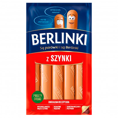 Berlinki Parówki z szynki 225 g