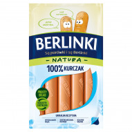 Berlinki Natura Parówki 100 % kurczak 160 g