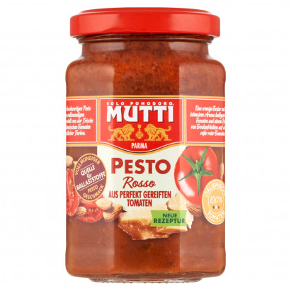 Mutti Sos pomidorowy z suszonymi pomidorami serem Parmigiano Reggiano i migdałami 180 g