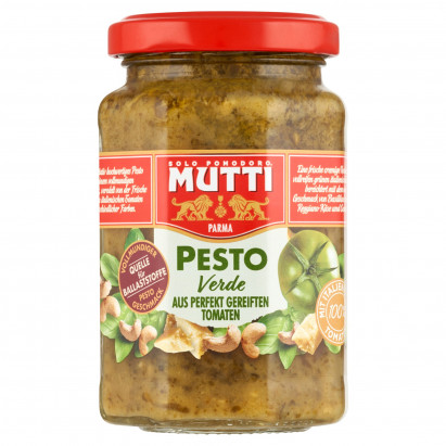 Mutti Sos z zielonych pomidorów z bazylią serem orzechami nerkowca 180 g