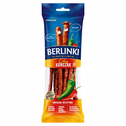 Berlinki Kabanosy ostry kurczak 85 g
