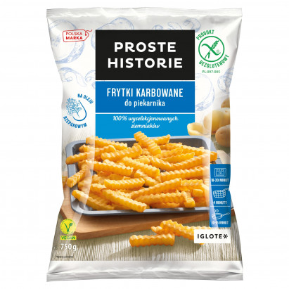 Proste Historie Frytki karbowane do piekarnika 750 g